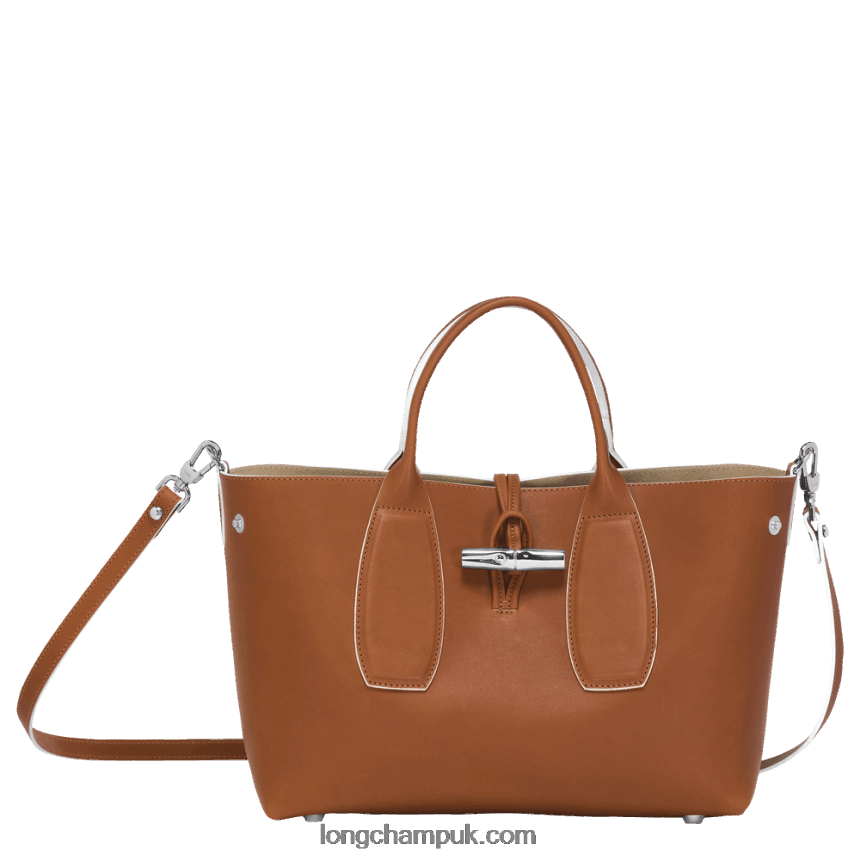 Roseau Handbag M Women Longchamp 8RTH80121 Cognac