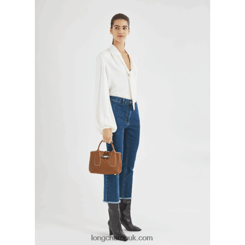 Roseau Handbag S Women Longchamp 8RTH80122 Cognac