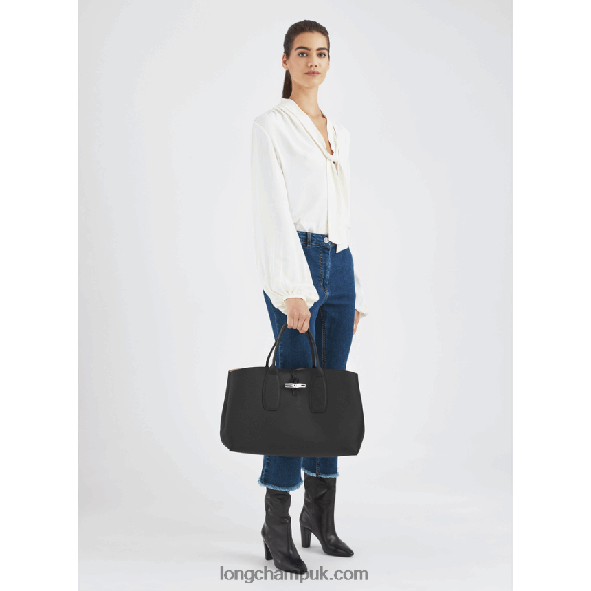 Roseau Handbag XL Women Longchamp 8RTH80109 Black