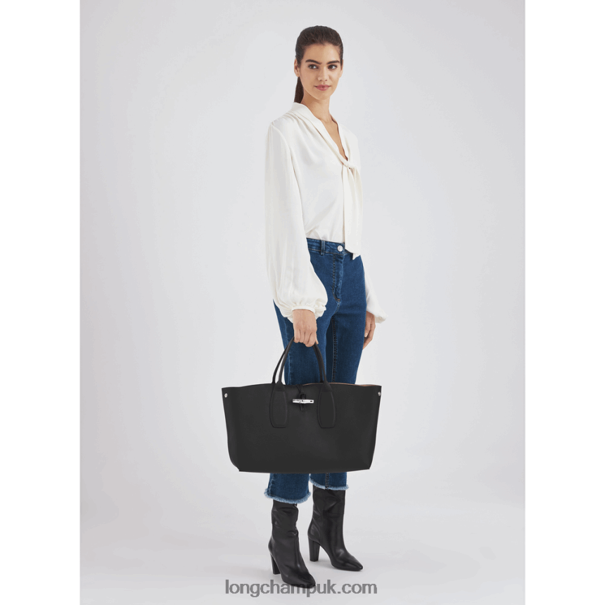 Roseau Handbag XL Women Longchamp 8RTH80109 Black