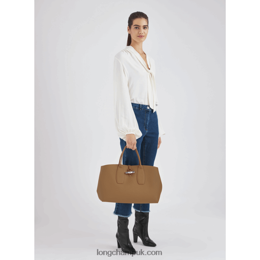 Roseau Handbag XL Women Longchamp 8RTH80110 Natural
