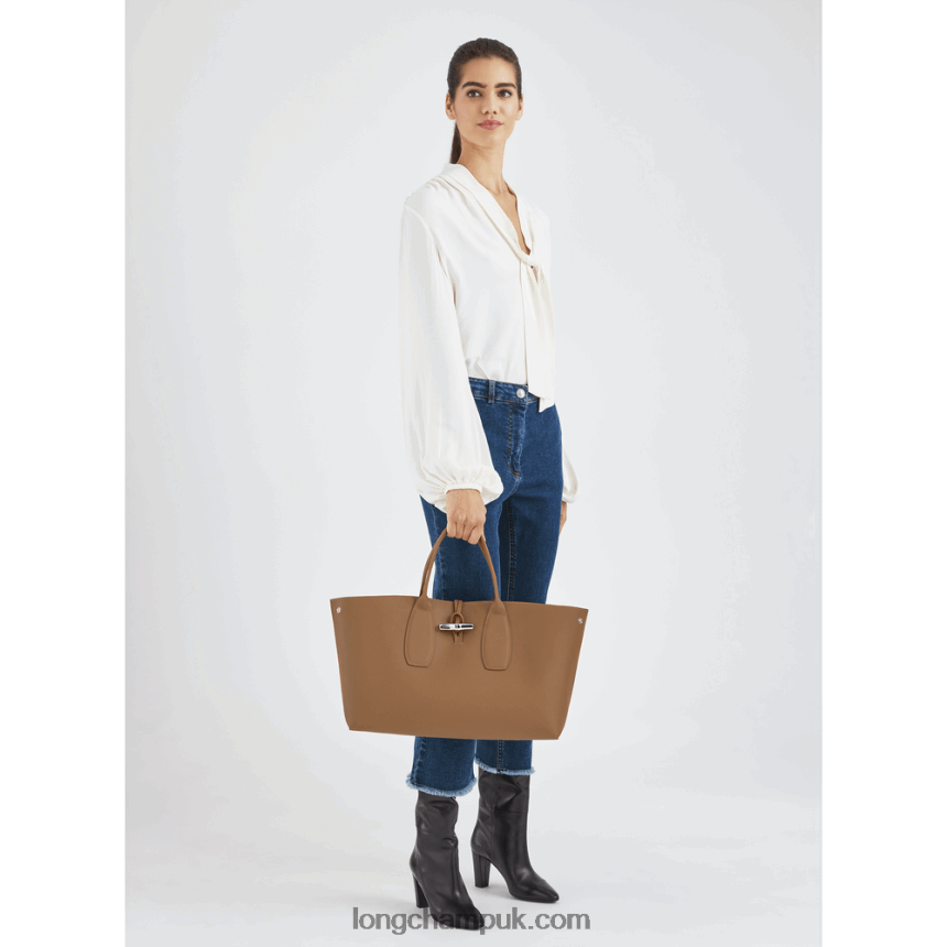 Roseau Handbag XL Women Longchamp 8RTH80110 Natural