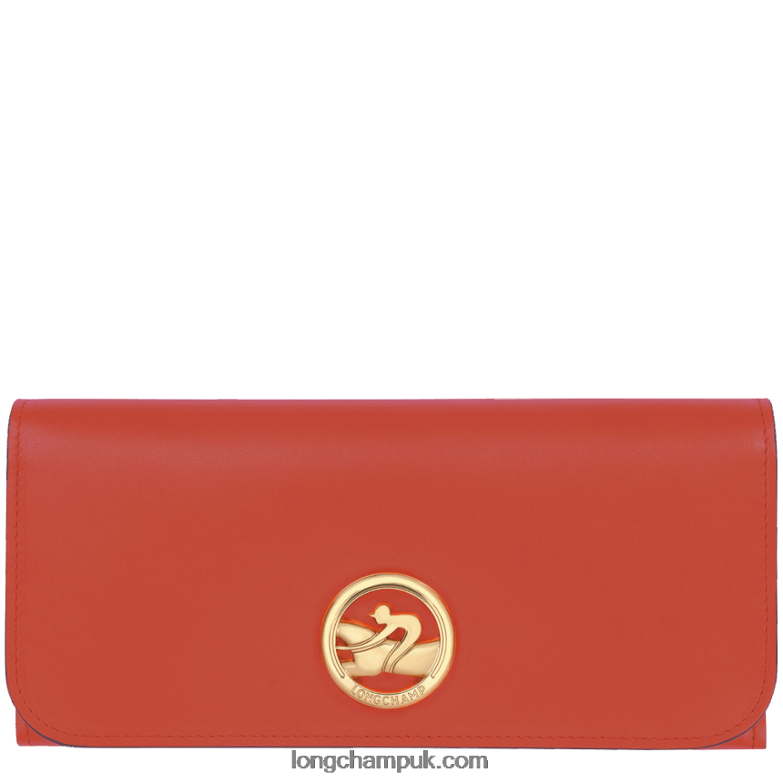 Box Trot Continental wallet Women Longchamp 8RTH80559 Orange