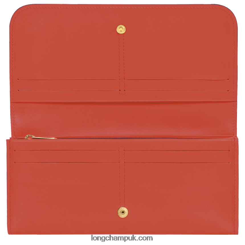 Box Trot Continental wallet Women Longchamp 8RTH80559 Orange