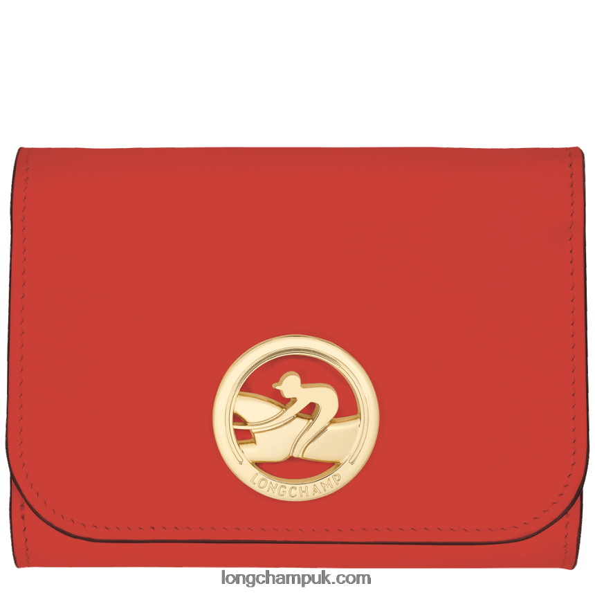 Box Trot Wallet Women Longchamp 8RTH80555 Orange