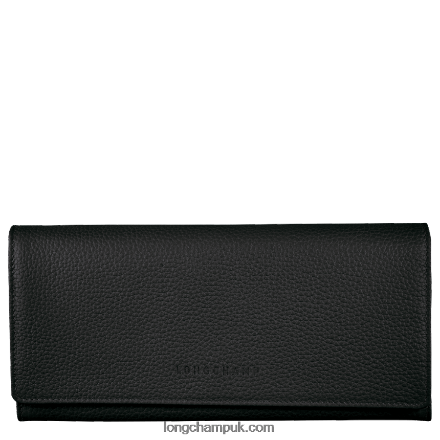 Le Foulonne Continental wallet Women Longchamp 8RTH80602 Black