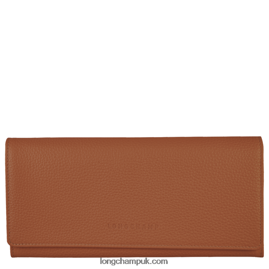 Le Foulonne Continental wallet Women Longchamp 8RTH80604 Caramel