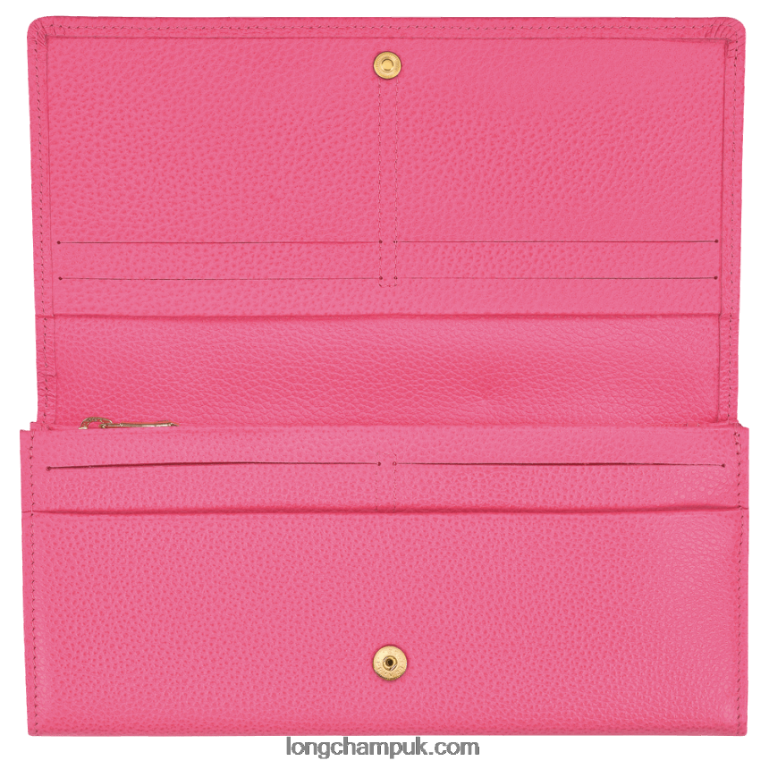 Le Foulonne Continental wallet Women Longchamp 8RTH80607 Candy