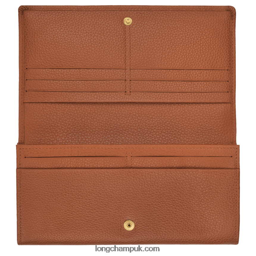 Le Foulonne Continental wallet Women Longchamp 8RTH80610 Caramel