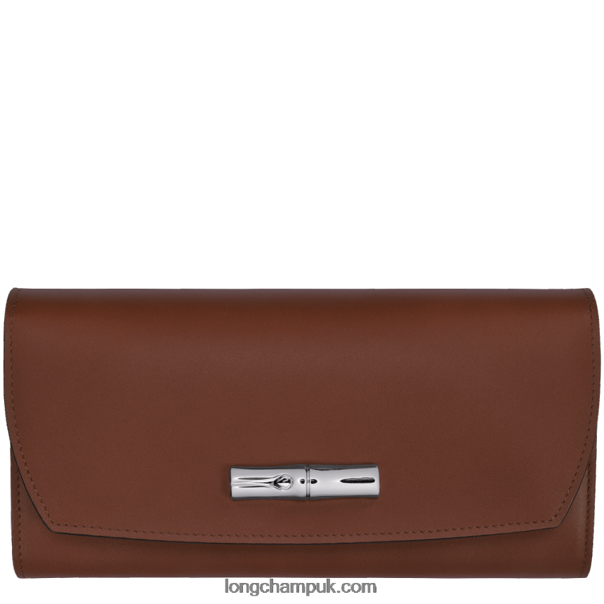 Roseau Continental wallet Women Longchamp 8RTH80565 Ebony