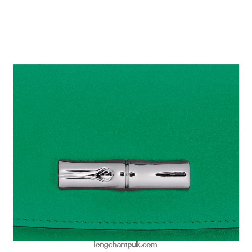 Roseau Continental wallet Women Longchamp 8RTH80566 Grass/Green Light