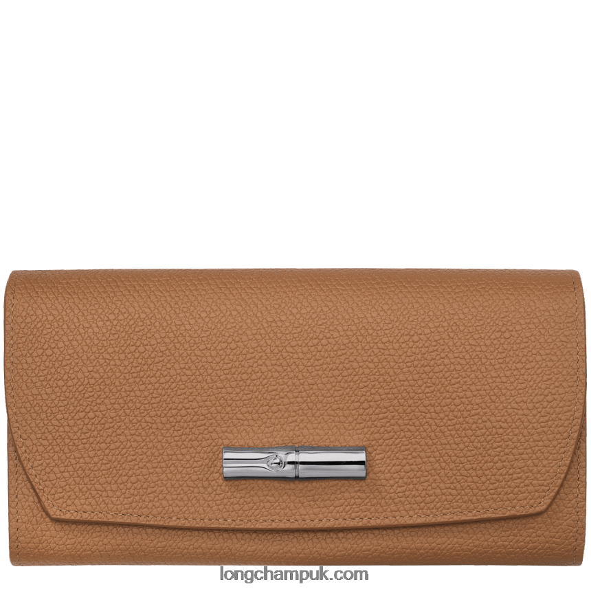 Roseau Continental wallet Women Longchamp 8RTH80588 Natural