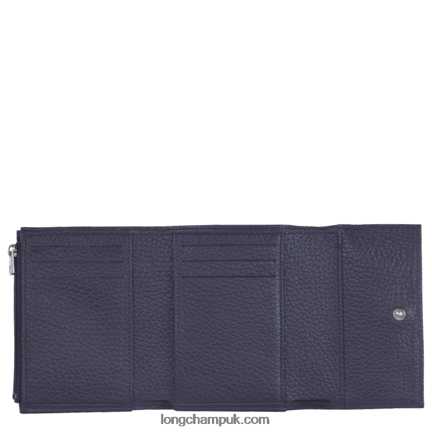 Roseau Essential Compact wallet Women Longchamp 8RTH80569 Navy