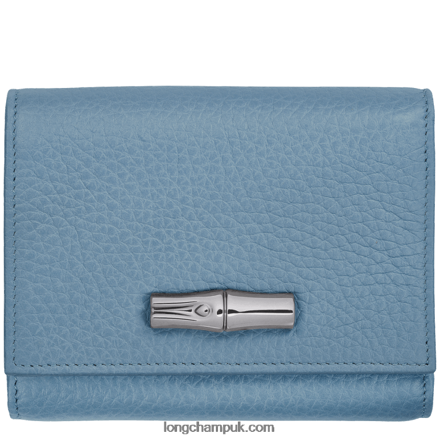 Roseau Essential Wallet Women Longchamp 8RTH80574 Slate